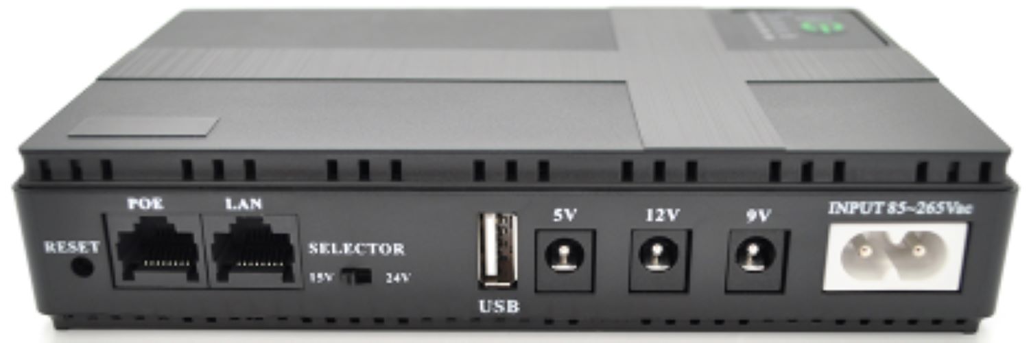 Источник бесперебойного питания Voltronic UPS-36W DC1036P PON/POE-430, 5/9/12V, 1A/2А, 10400мAh Black (UA102822) - Фото 1