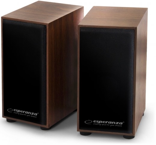 Компьютерная акустика компактная 2.0 Esperanza Speakers EP122 Wood - Фото 1