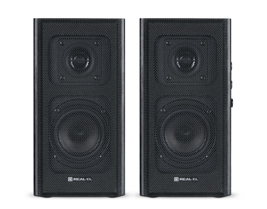 Компьютерная акустика обычная 2.0 REAL-EL S-250 Black (EL121000005) - Фото 1