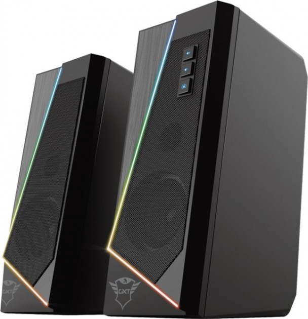 Компьютерная акустика компактная 2.0 Trust GXT 609 Zoxa RGB Illuminated Speaker Set 2.0 (24070) - Фото 1