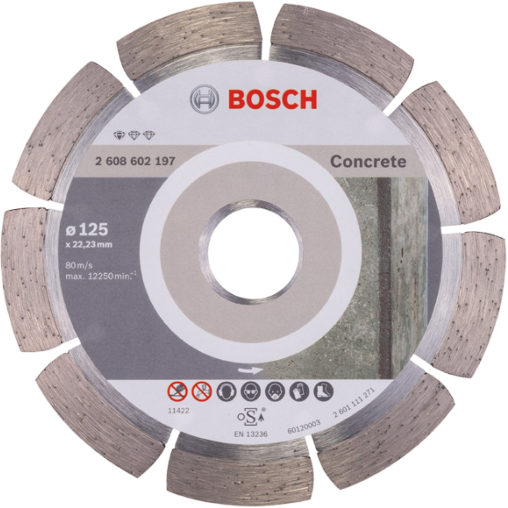 Купити Диск алмазний Bosch Standard for Concrete 125x22.23 мм (2.608.602.197) - Фото 1 Диск алмазний Bosch Standard for Concrete 125x22.23 мм (2.608.602.197) - Фото 1