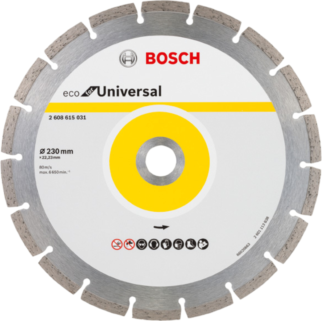 Купити Диск шліфувальний по каменю Bosch ECO Universal 230-22.23 (2.608.615.031) - Фото 1 Диск шліфувальний по каменю Bosch ECO Universal 230-22.23 (2.608.615.031) - Фото 1