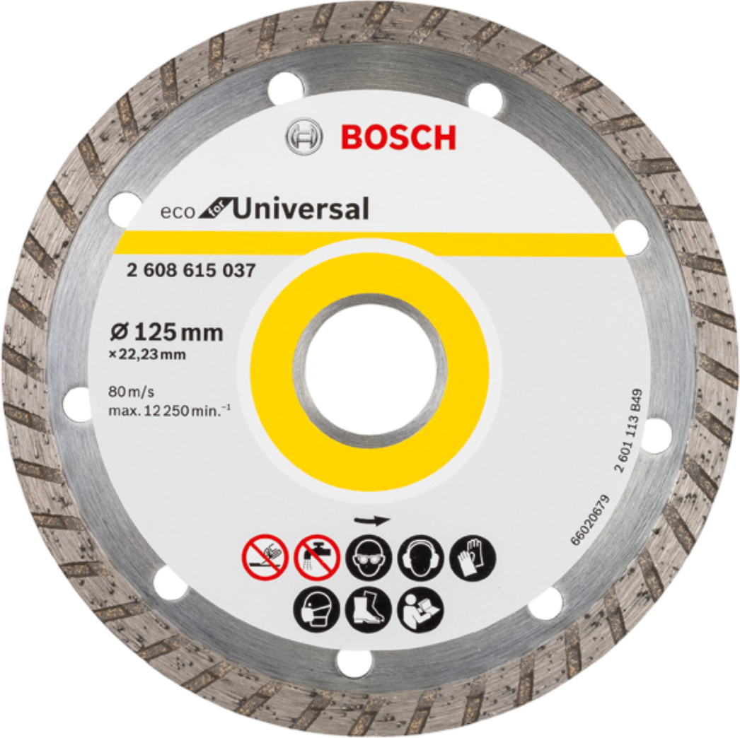 Купити Диск шліфувальний по каменю Bosch ECO Univ.Turbo 125-22.23 (2.608.615.037) - Фото 1 Диск шліфувальний по каменю Bosch ECO Univ.Turbo 125-22.23 (2.608.615.037) - Фото 1