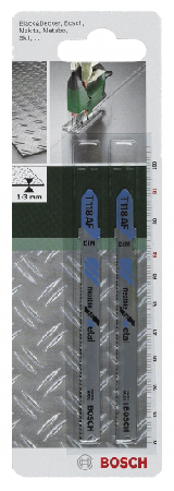 Полотно Bosch T 118 AF 1.1-1.5х91 мм 2 шт. (2.609.256.733) - Фото 1