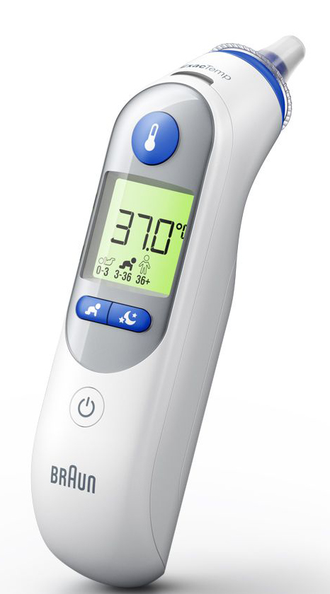 Термометр Braun IRT6525NOE ThermoScan 7+ с системой "AGE Precision" с подсветкой - Фото 1