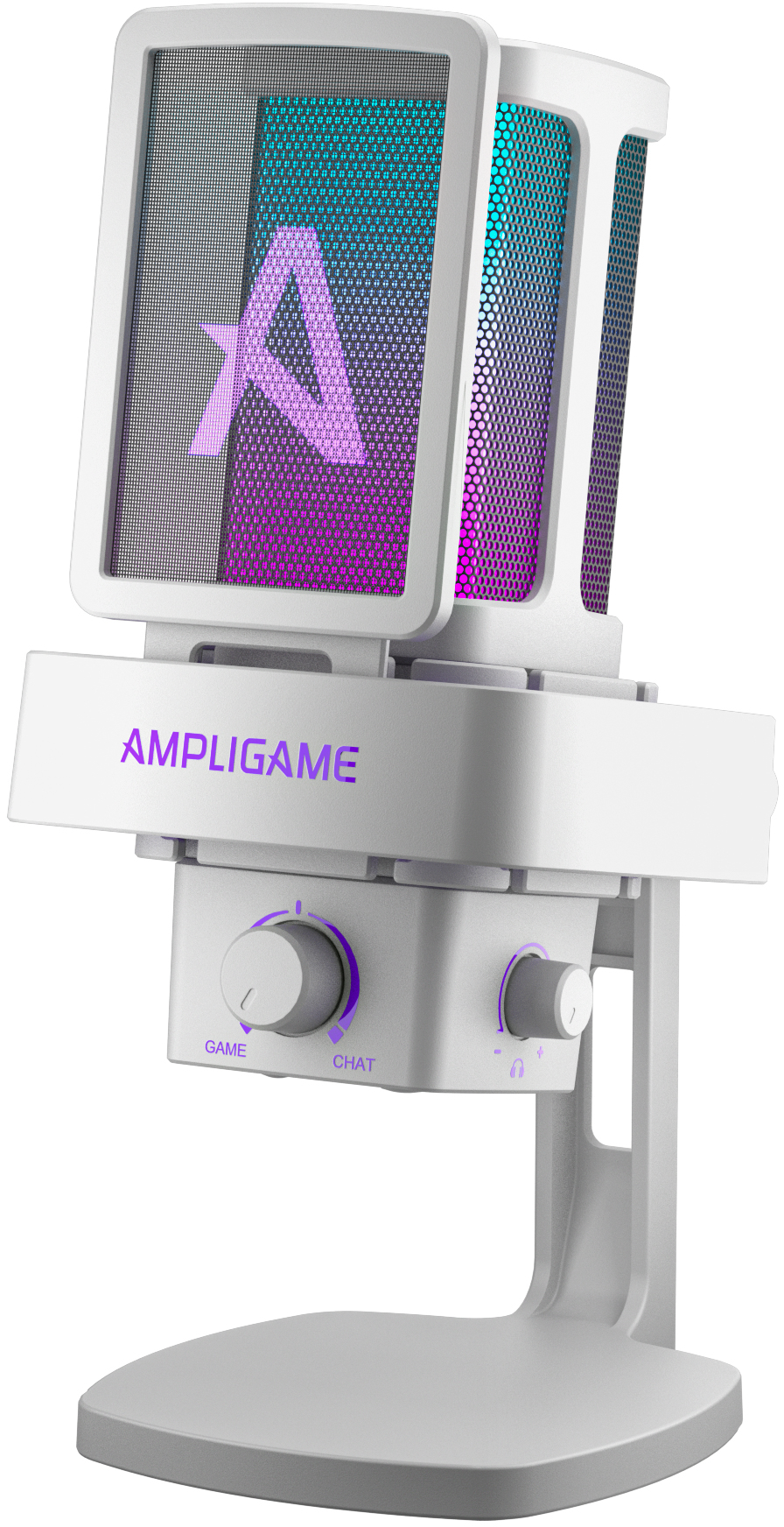 Микрофон для компьютера проводной Fifine Ampligame Q8PROW USB White - Фото 1