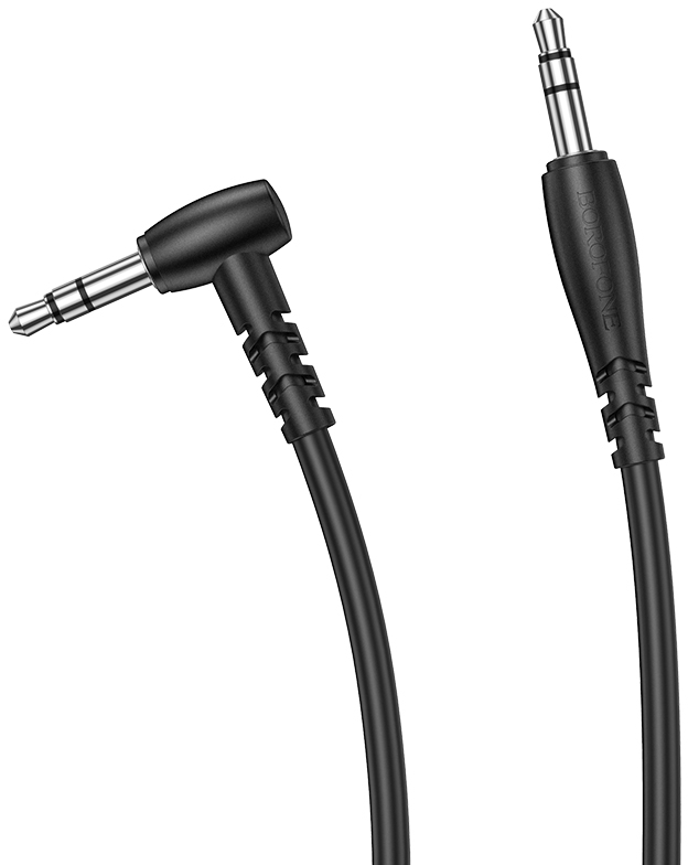 Кабель 3.5 мм - 3.5 мм BOROFONE BL10 AUX 1m Black (6974443382167) - Фото 1