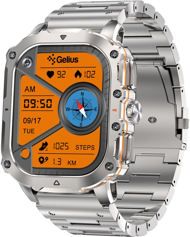 Смарт-годинник Gelius Tactical Heavy (GP-SW016) Silver Titan (101910) - Фото 1