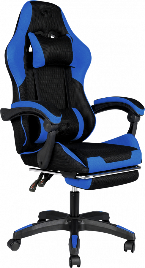 Кресло для геймеров GT Racer X-6032 Fabric Black/Blue - Фото 1