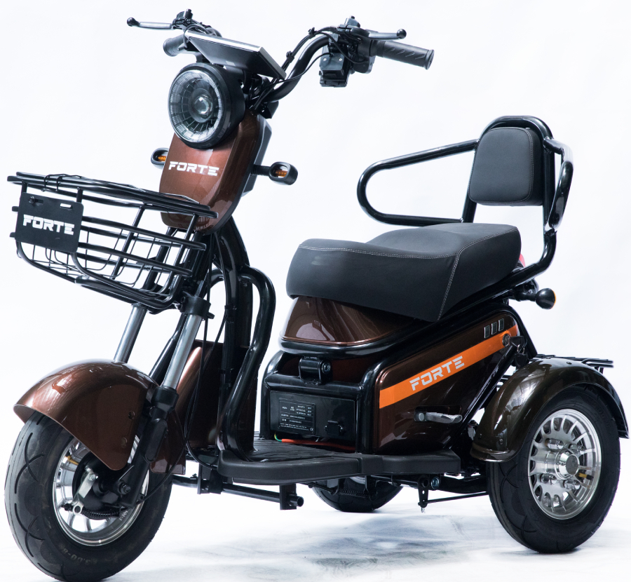 Трицикл Forte S1-P600 Brown (+Аккумулятор 12V20A/25А 5 шт.) - Фото 1