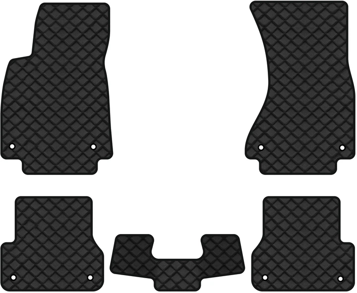 Килимки з екошкіри в салон авто EVAtech ECO для A6 (C7) Audi 2011-2017 4 покоління Sedan USA AU33462CB5AV8BBB - Фото 1