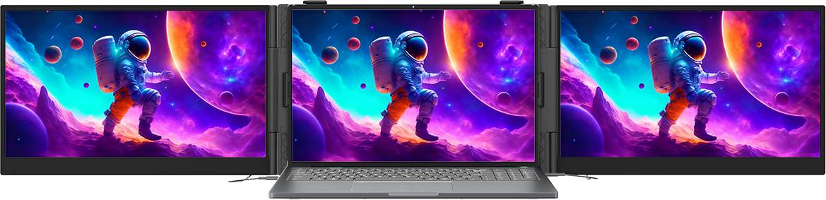 Монітор Blackview DCM8 15.3" Dual, Grey (BVSCEDCM8GR)