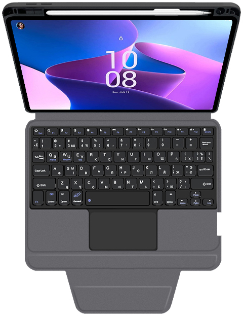 Чехол для планшета AIRON Premium for Lenovo tab M10 Plus 3Gen 2022 10.6 с интегрированной клавиатурой (4822352781100) - Фото 1