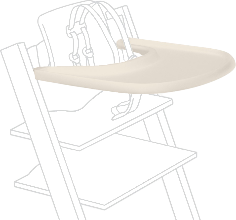 Піднос до стільчика для годування Stokke Tray Vanilla White (428505) - Фото 1