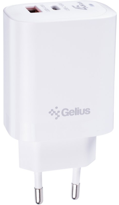 Мережевий зарядний пристрій Gelius iCable GP-UCN010 Type-C to Type-C 1,2m 60W White (102013) - Фото 1