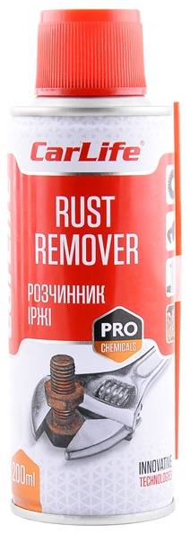Купити Розчинник іржі для авто CarLife RUST REMOVER 200 мл (CF201) - Фото 1 Розчинник іржі для авто CarLife RUST REMOVER 200 мл (CF201) - Фото 1