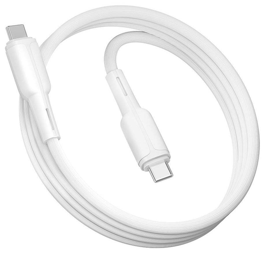 Кабель синхронізації даних Ridea CommonPro 60W Type-C to Type-C White (RC-CO10) - Фото 1