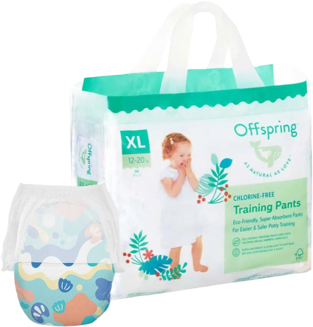 Купить Одноразовые подгузники-трусики Offspring размер XL 12–20 кг, 30 шт. Подводный мир (DP-OI-FAP-XL30P-AQT) - Фото 1 Одноразовые подгузники-трусики Offspring размер XL 12–20 кг, 30 шт. Подводный мир (DP-OI-FAP-XL30P-AQT) - Фото 1