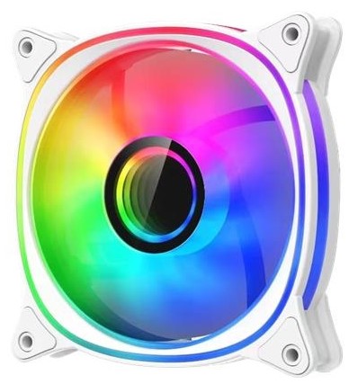 Корпусний вентилятор 2E GAMING Air Cool X Fan White (2E-ACF120XW-ARGB) - Фото 1