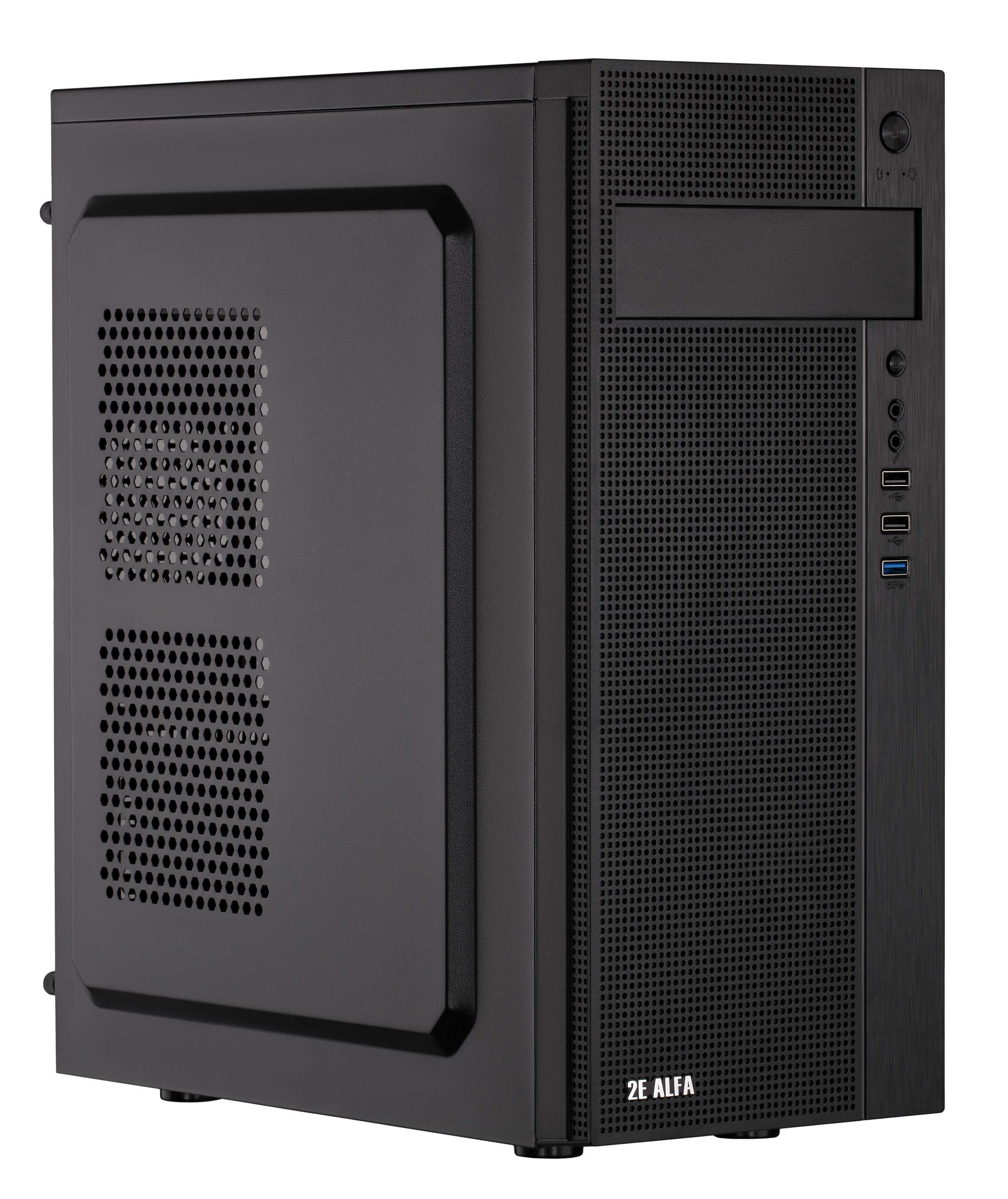 Корпус 2E Alfa E185-400 з БЖ Black (2E-E185-400) - Фото 1