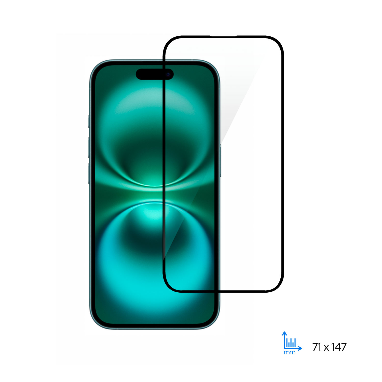 Защитное стекло для смартфона 2E Apple iPhone 16 (6.1), 2.5D FCFG, (1 Pack) черная рамка (2E-IP-16.-6.1-SMFCFG-BB) - Фото 1