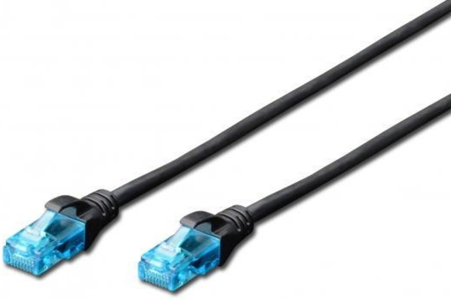 Кабель патч-корд 2E CAT 5e UTP 0.20 м 26AWG RJ45 Black (2E-PC5ECU-0.20LSZH-BL) - Фото 1