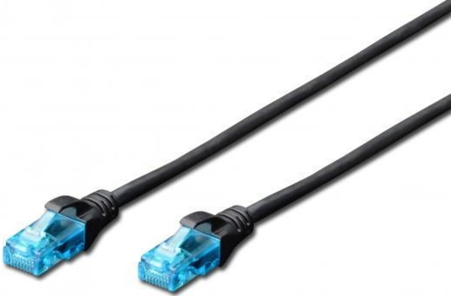Кабель патч-корд 2E CAT 5e UTP 0.50 м 26AWG RJ45 Black (2E-PC5ECU-0.50LSZH-BL) - Фото 1