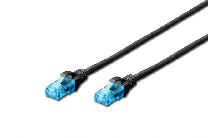 Кабель патч-корд 2E CAT 5e UTP 10 м 26AWG RJ45 Black (2E-PC5ECU-10LSZH-BL) - Фото 1
