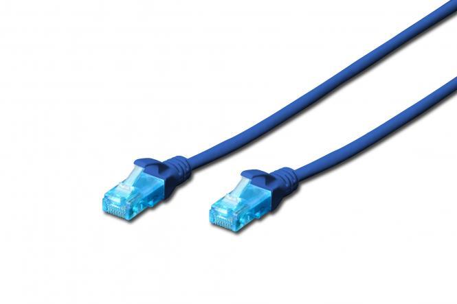 Кабель патч-корд 2E CAT 5e UTP 10 м 26AWG RJ45 Blue (2E-PC5ECU-10LSZH-BLU) - Фото 1