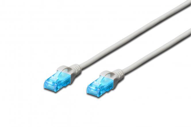 Кабель патч-корд 2E CAT 5e UTP 20 м 26AWG RJ45 Gray (2E-PC5ECU-20LSZH-GRY) - Фото 1