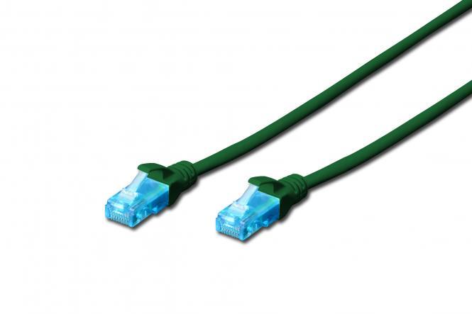 Кабель патч-корд 2E CAT 5e UTP 3 м 26AWG RJ45 Green (2E-PC5ECU-3LSZH-GRN) - Фото 1
