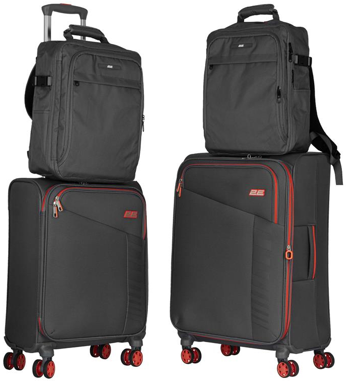 Валіза 2E Trek (M+S) + 2 рюкзаки Cabin (2E-BPET-CABIN-GR) - Фото 1