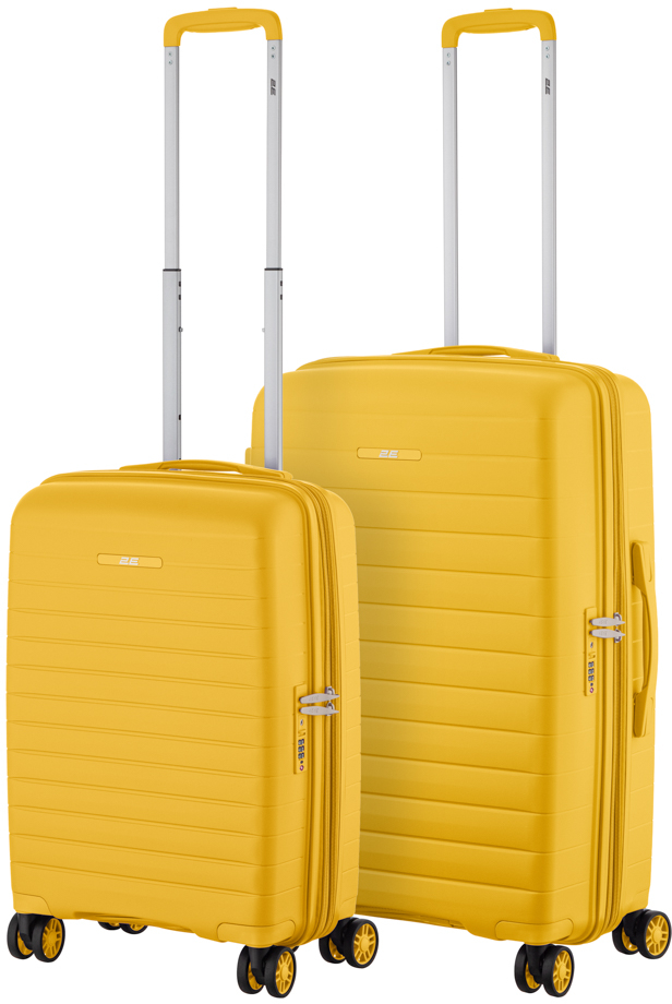 Чемодан 2E Aero 2 шт. (M+S)  янтарно-желтый (2E-SPP-AERO-SET2-AY) - Фото 1