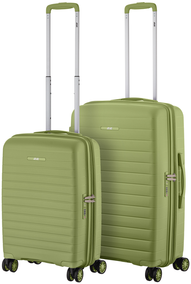 Чемодан 2E Aero 2 шт. (M+S) оливково-зеленый (2E-SPP-AERO-SET2-MG) - Фото 1