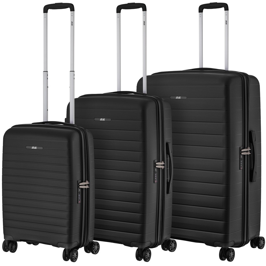 Купить Чемодан 2E Aero 3 шт.  (L+M+S) Black - Фото 1 Чемодан 2E Aero 3 шт.  (L+M+S) Black - Фото 1