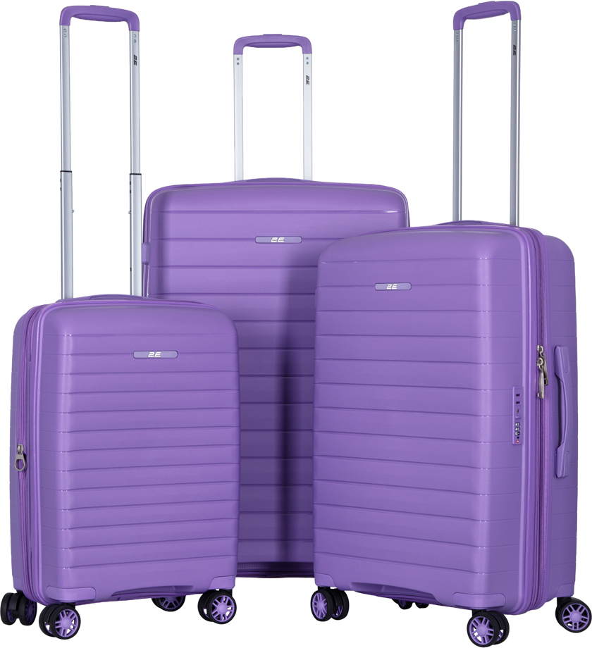 Чемодан 2E Aero 3 шт. (L+M+S) лавандовый (2E-SPP-AERO-SET3-LV) - Фото 1
