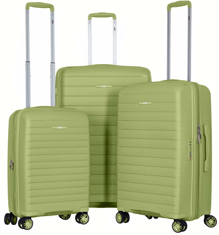 Чемодан 2E Aero 3 шт. (L+M+S) оливково-зеленый (2E-SPP-AERO-SET3-MG) - Фото 1