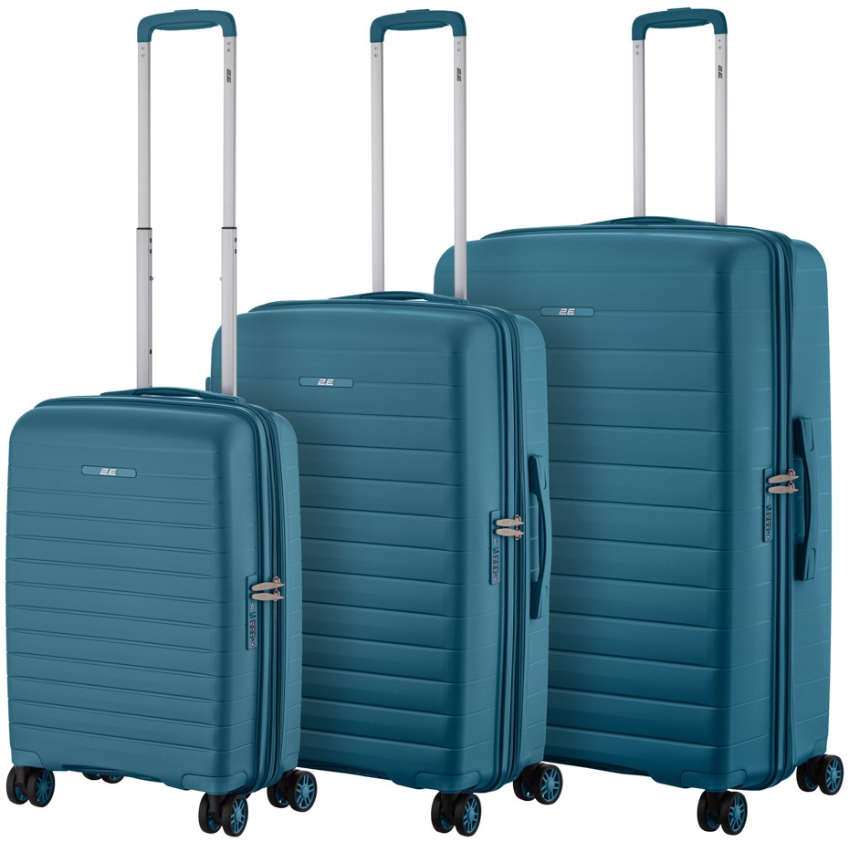 Купить Чемодан 2E Aero 3 шт. (L+M+S) Blue - Фото 1 Чемодан 2E Aero 3 шт. (L+M+S) Blue - Фото 1