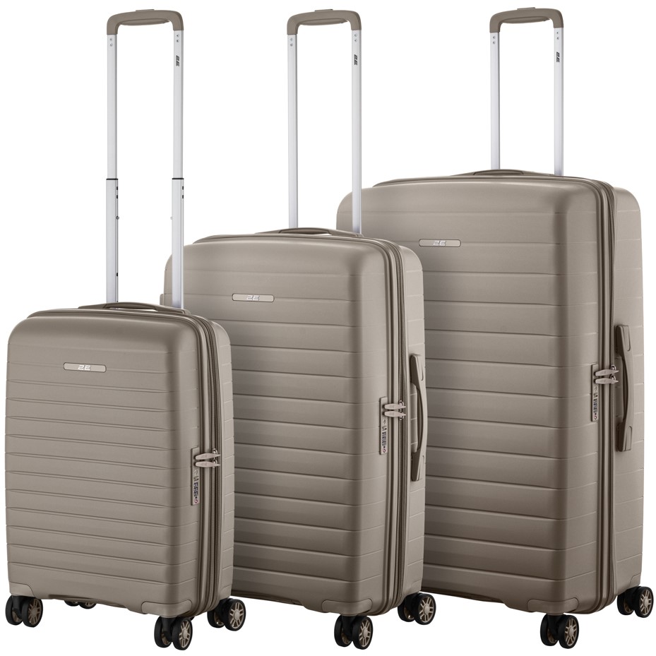 Купити Валіза 2E Aero 3 шт. (L+M+S) Grey-Brown - Фото 1 Валіза 2E Aero 3 шт. (L+M+S) Grey-Brown - Фото 1