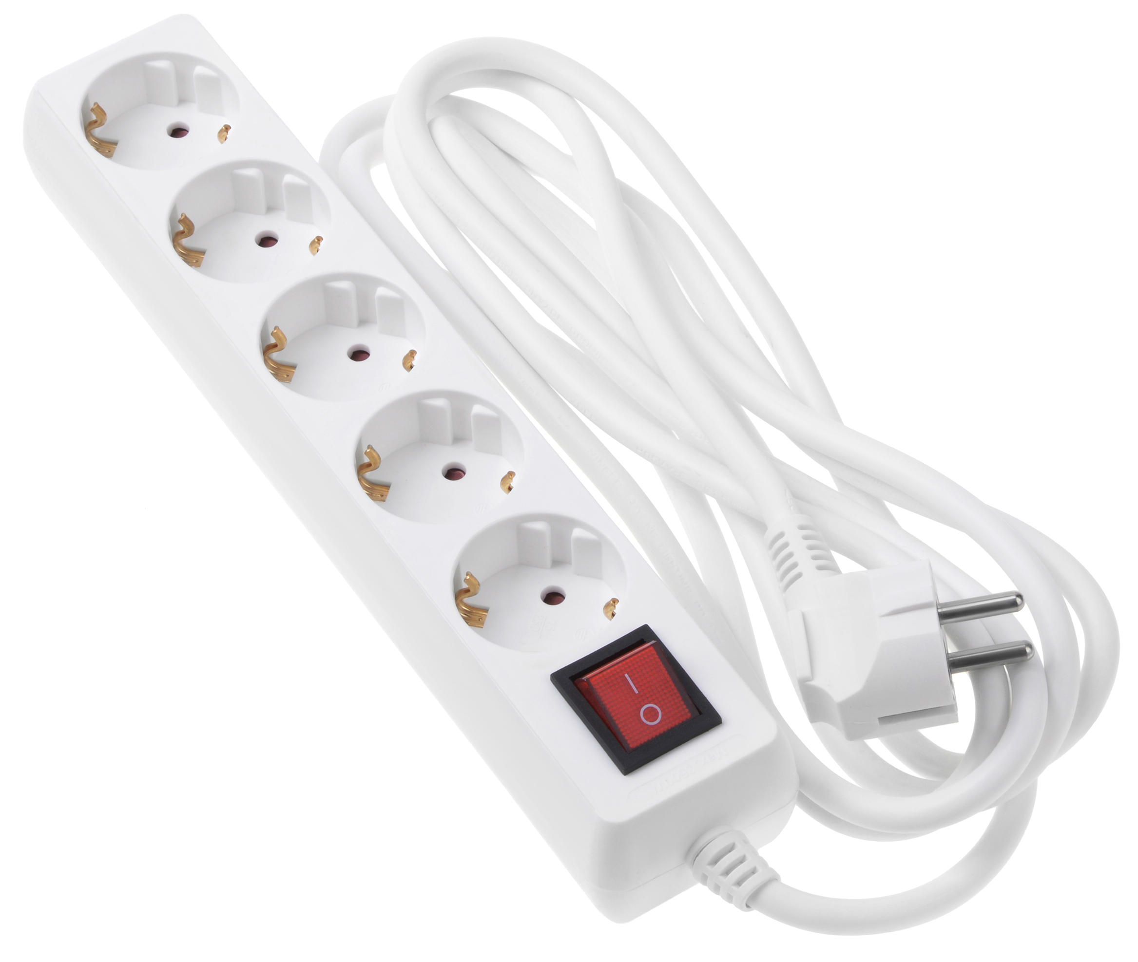 Сетевой фильтр 2E 2E-U05ESM3 White - Фото 1