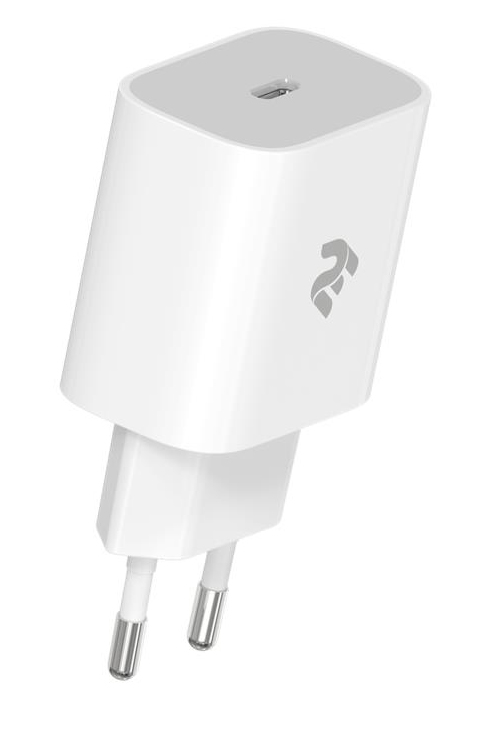 Сетевое зарядное устройство 2E USB-C Wall Charger PD3.0 DC5V/3A 20W White (2E-WC1USBC20W-W) - Фото 1