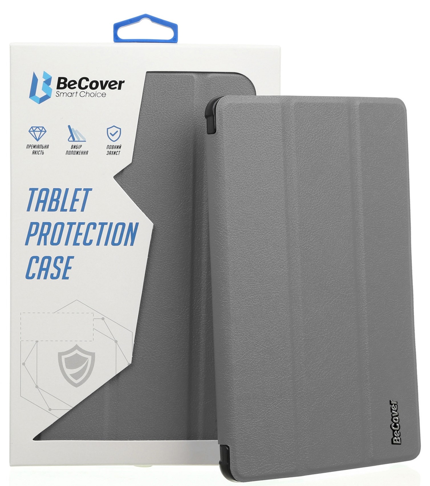 Чохол для планшету BeCover Soft Edge з кріпленням Apple Pencil for Apple iPad mini 6 2021 Gray (706806) - Фото 1