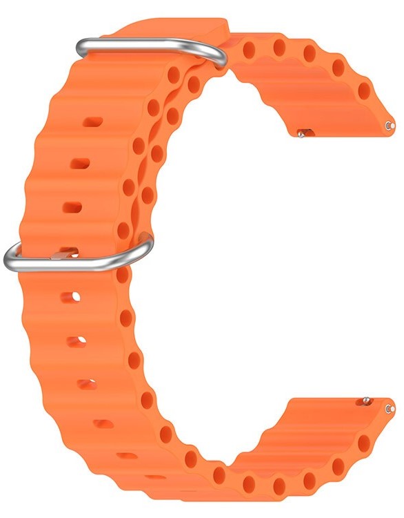Купити Ремінець для смарт-годинника BeCover Wave Style (22mm) for Xiaomi Watch 2 Pro/S4/S3/S1 Pro/S1/S1 Active Orange (714222) - Фото 1 Ремінець для смарт-годинника BeCover Wave Style (22mm) for Xiaomi Watch 2 Pro/S4/S3/S1 Pro/S1/S1 Active Orange (714222) - Фото 1