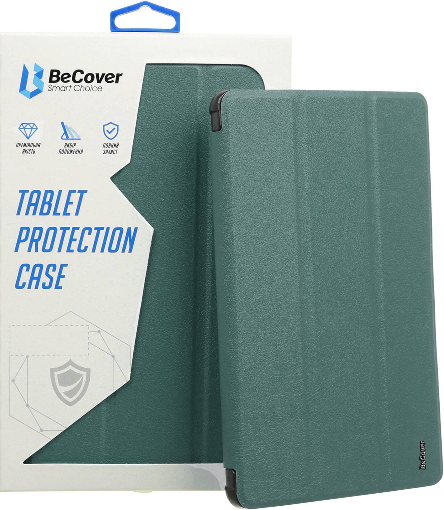 Чехол для планшета BeCover Smart Case for Lenovo Tab P12 TB-370FU 12.7"" Dark Green (710058) - Фото 1