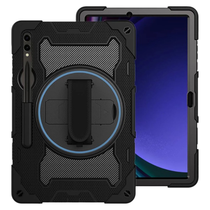Чехол для планшета BeCover Horizontal handle for Samsung Galaxy Tab S9 (SM-X710/SM-X716)/S9 FE (SM-X510/SM-X516B) 11.0'' Black (712916) - Фото 1