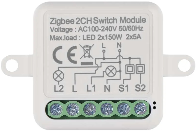 Релейний вимикач EMOS H5102 ZigBee 3.0 2-канальний - Фото 1