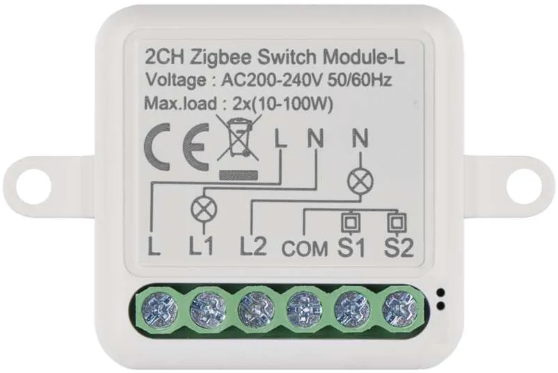 Релейний вимикач EMOS  H5104 ZigBee 3.0, 2-канальний - Фото 1