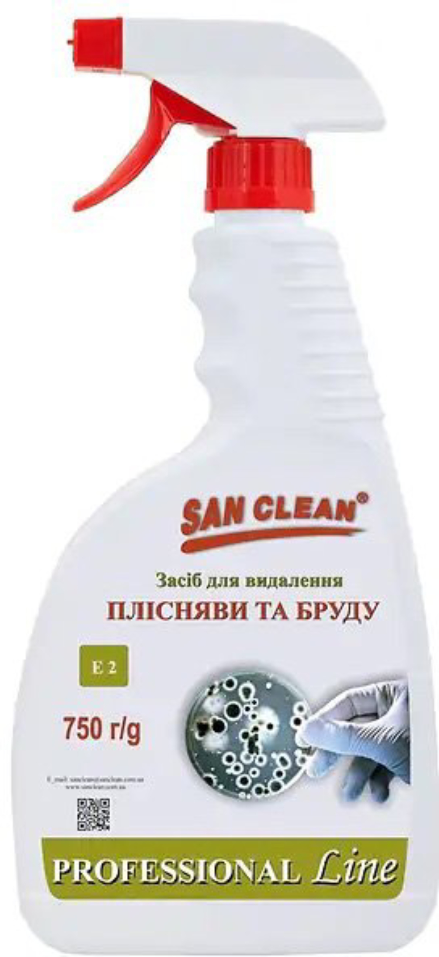 Засіб для миття у ванній кімнаті San Clean PROFESSIONAL LINE 750 мл (4820003544211) - Фото 1