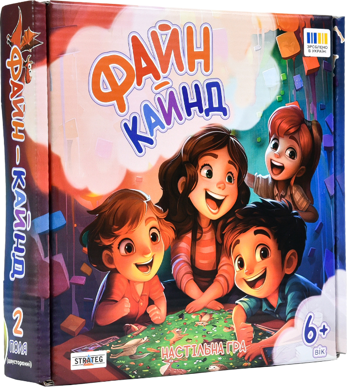 Настольная игра (5-7 лет) Strateg Файн-кайнд на украинском языке (30675) - Фото 1