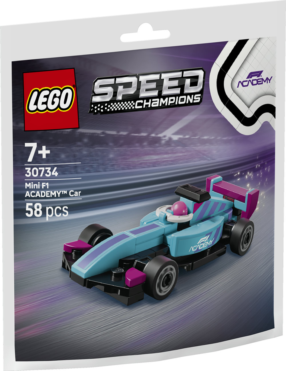 Конструктор LEGO Speed ​​Champions Миниавтомобиль F1 ACADEMY™ (30734) - Фото 1